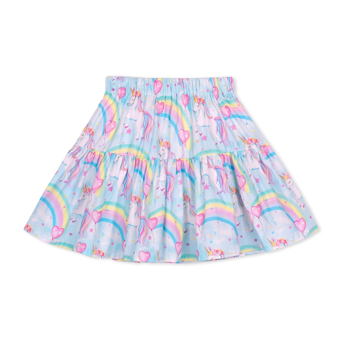 Girls and Toddlers Skirts Floral & Plaid Mini Skirt with Built-in Shorts