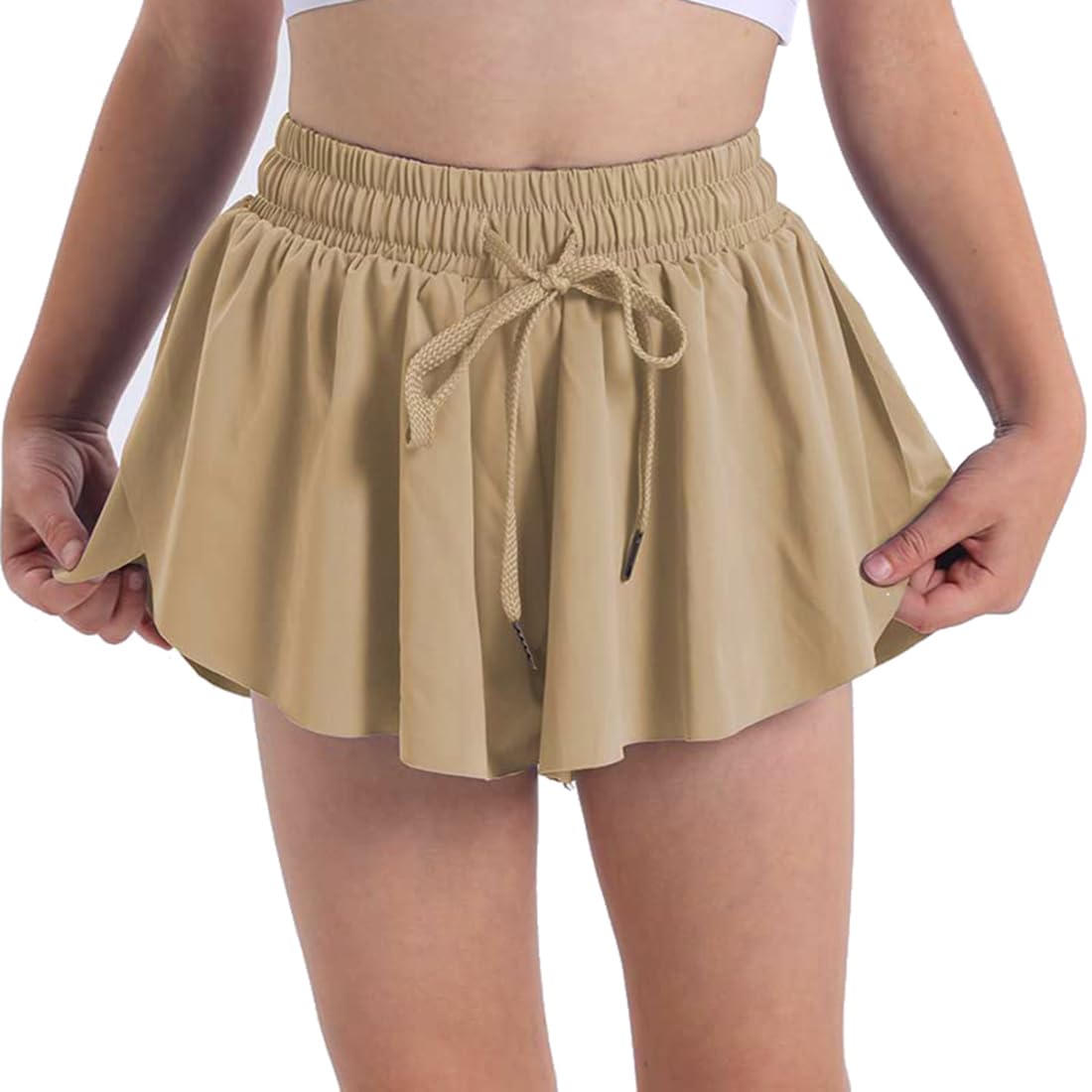 3 Pack Butterfly Flowy Shorts Skirts for Girls Tennis Cheer Stuff Athletic Preppy Running Sports Skirt for Teen Girls