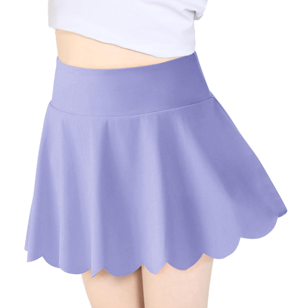 Haloumoning Girls Skorts Flowy Athletic Shorts Kids Tennis Golf Skirts