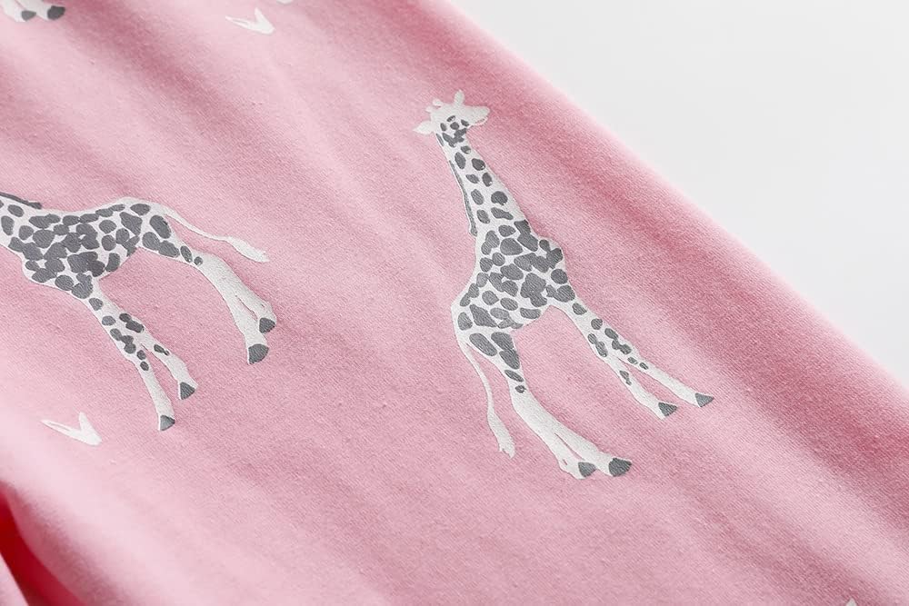 MyFav Children Girl Pajamas Set Soft Comfy Sleepwear Pajamas Size 4 to 14 Years