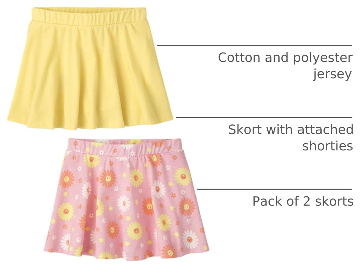 The Children's Place Baby Girls' and Toddler Stretchy Waistband Skort