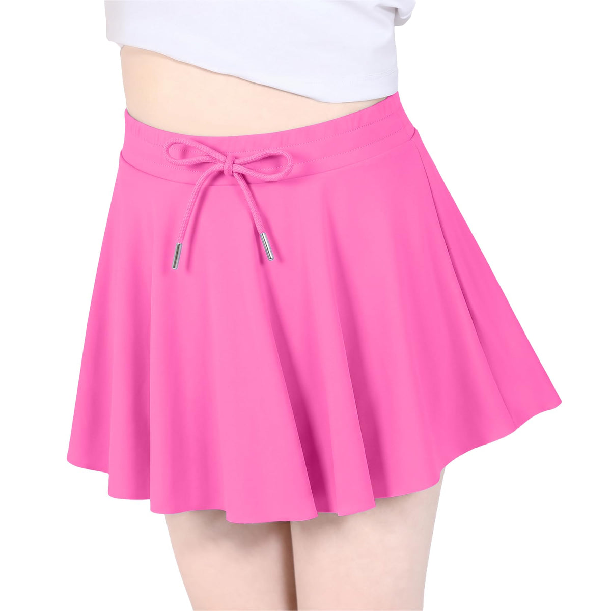 Girls Tennis Skirt Athletic Skort Butterfly Flowy Skorts for Kids Shorts with Pocket