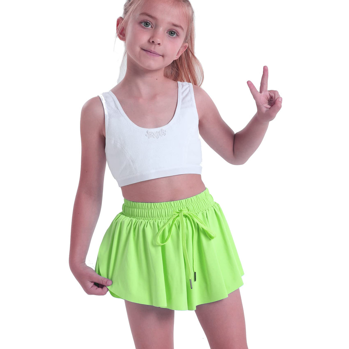 3 Pack Butterfly Flowy Shorts Skirts for Girls Tennis Cheer Stuff Athletic Preppy Running Sports Skirt for Teen Girls