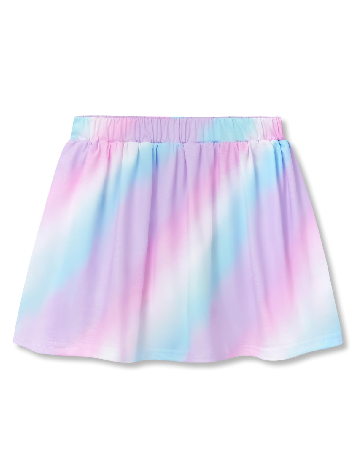 Girls Trendy Skirt-Skort Vibrant Print Built-in Shorts Size 6-16