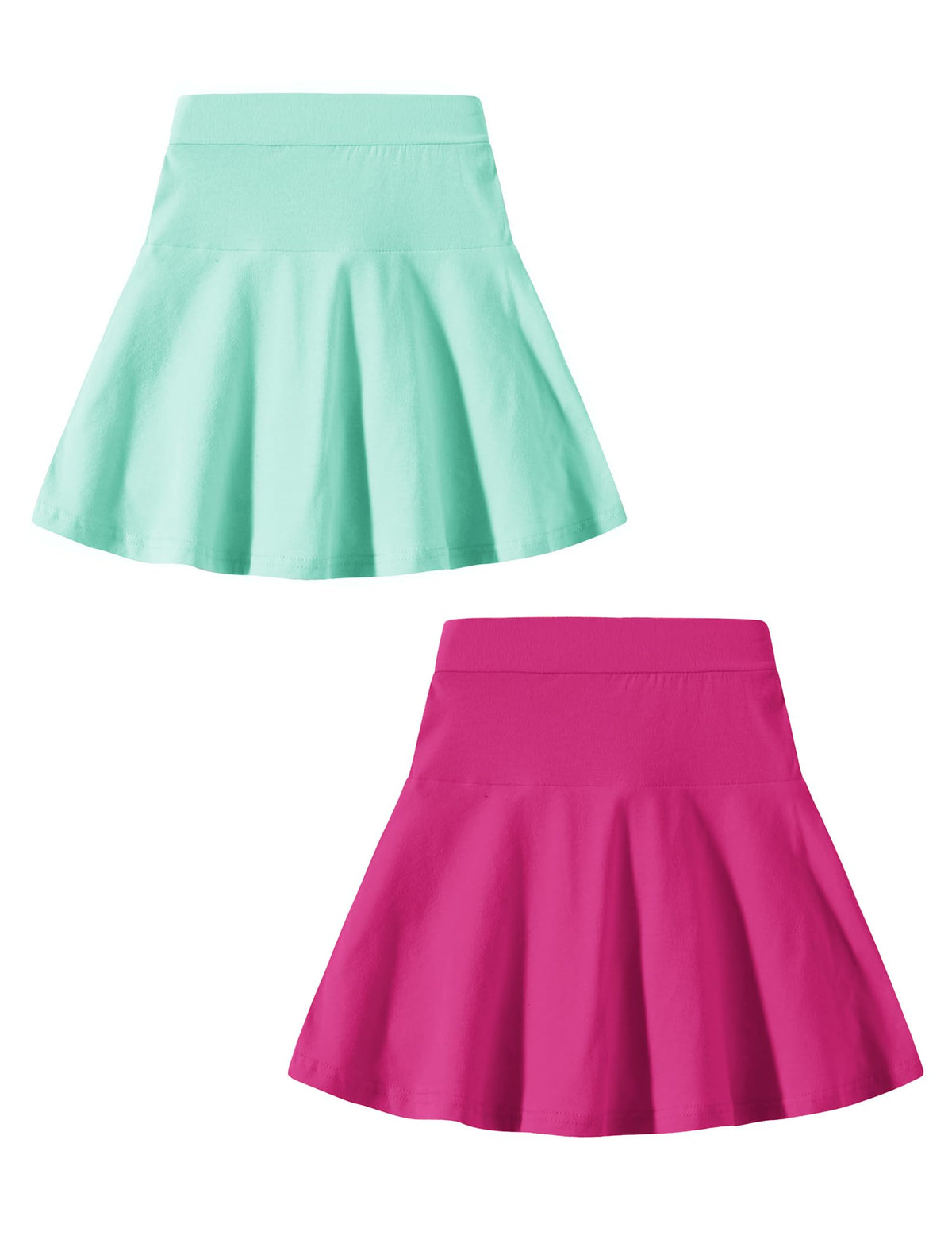 A-line Skirts for Girls Kids Ruffle Tennis Skort with Built-in Shorts