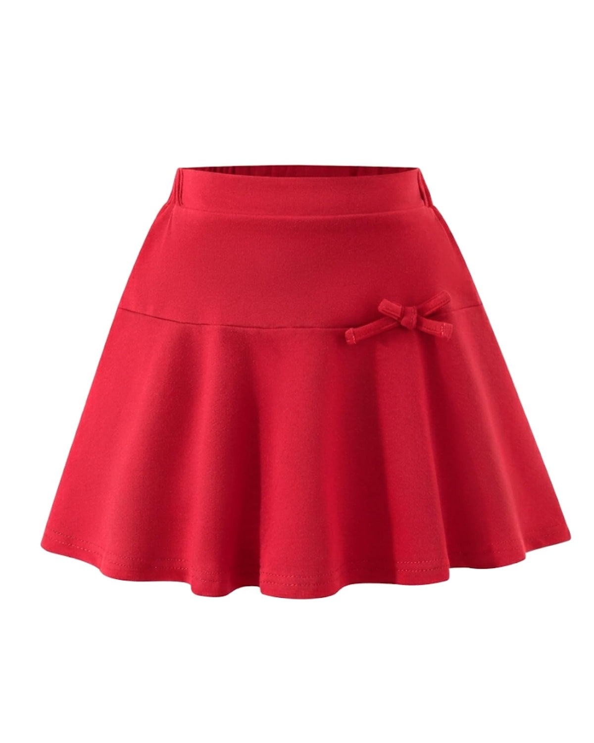 Girls School Uniform Skirts: High Elastic Waist Mini Pleated Skirt Casual Stretch Skater Skort for Girls 4-9 Years