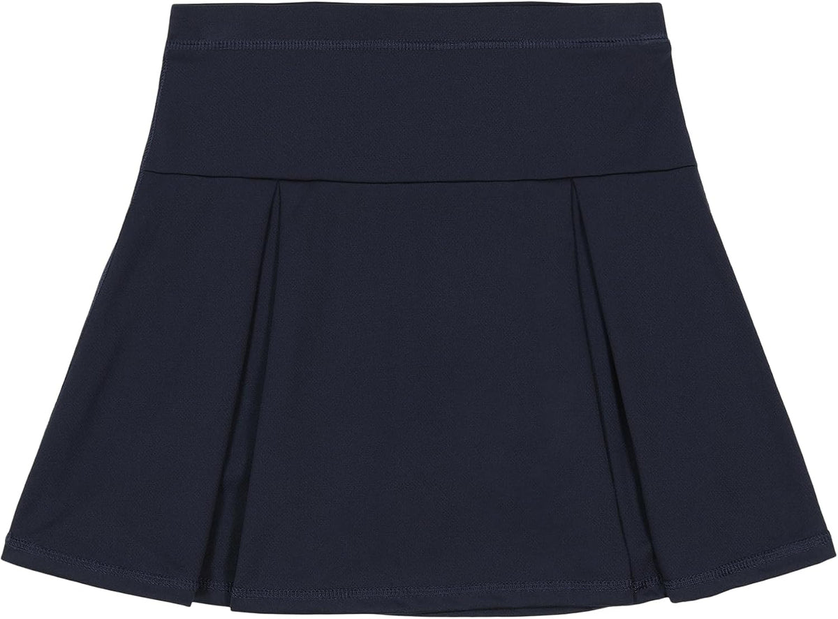 Izod Girls School Uniform Sensory-Friendly Pleated Scooter Skirt with Undershorts, Soft Fabric, Tagless with Flat Seams