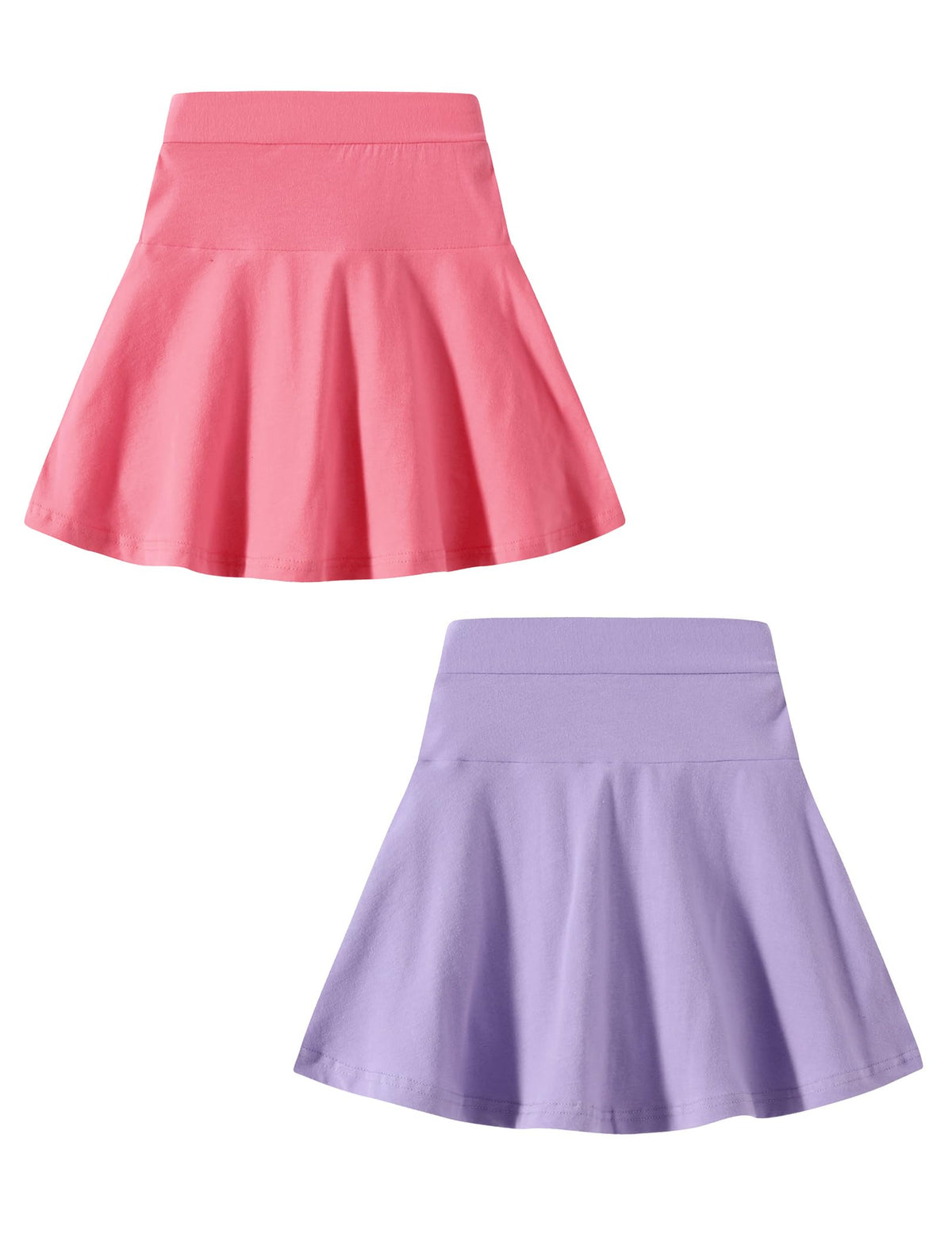 A-line Skirts for Girls Kids Ruffle Tennis Skort with Built-in Shorts