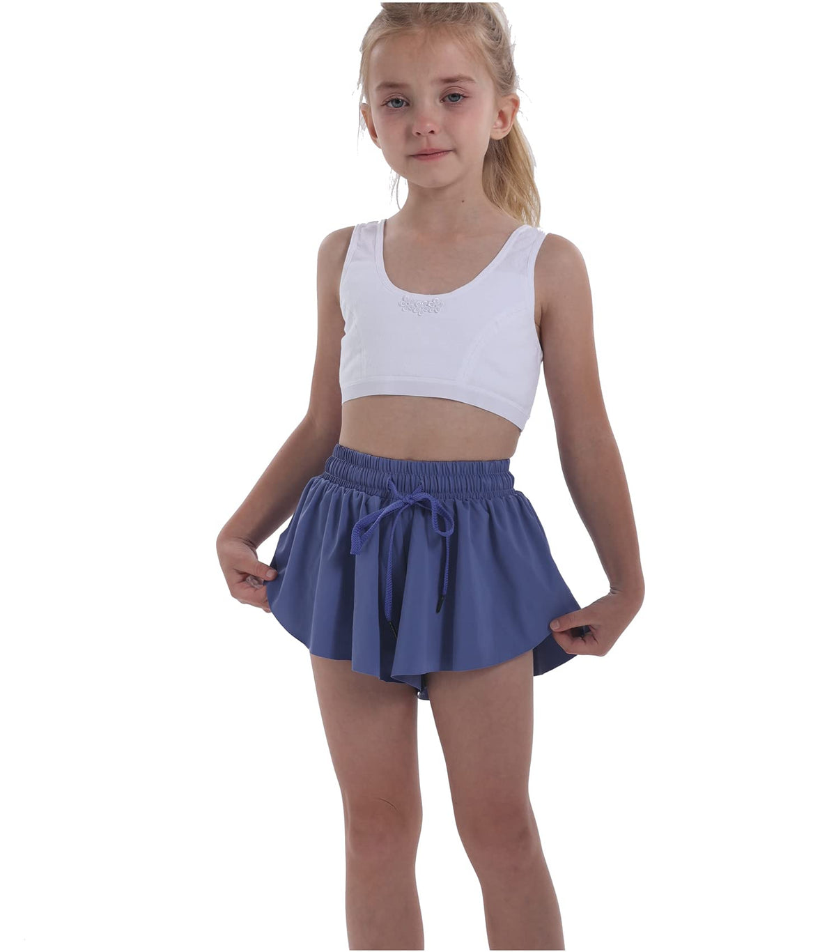 3 Pack Butterfly Flowy Shorts Skirts for Girls Tennis Cheer Stuff Athletic Preppy Running Sports Skirt for Teen Girls
