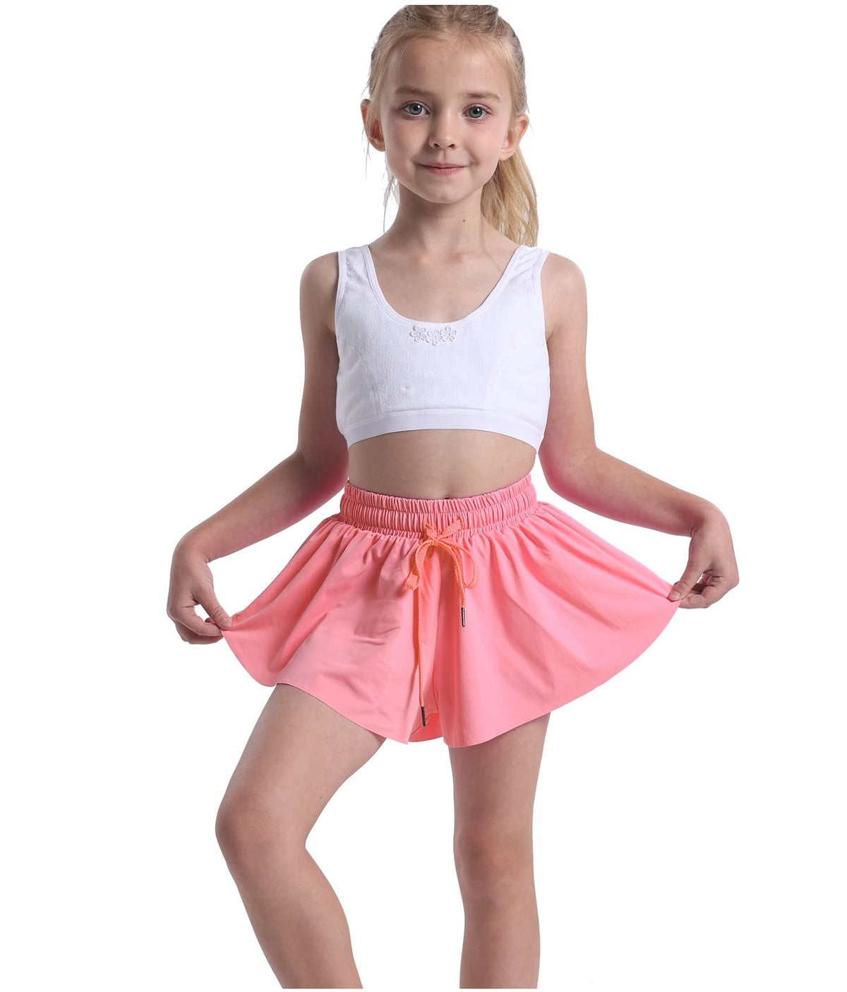 3 Pack Butterfly Flowy Shorts Skirts for Girls Tennis Cheer Stuff Athletic Preppy Running Sports Skirt for Teen Girls