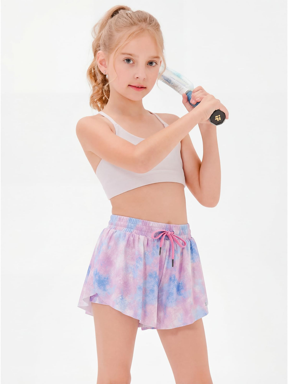 Stelle Girls Butterfly Shorts with Pockets Athletic Running Sports Skirt