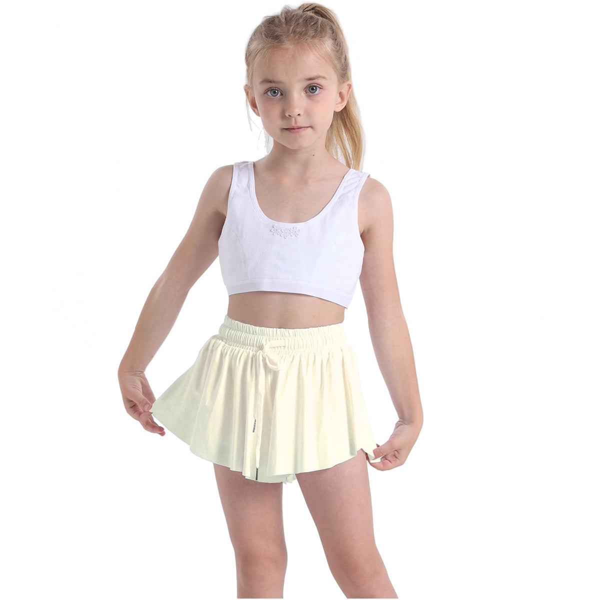 3 Pack Butterfly Flowy Shorts Skirts for Girls Tennis Cheer Stuff Athletic Preppy Running Sports Skirt for Teen Girls