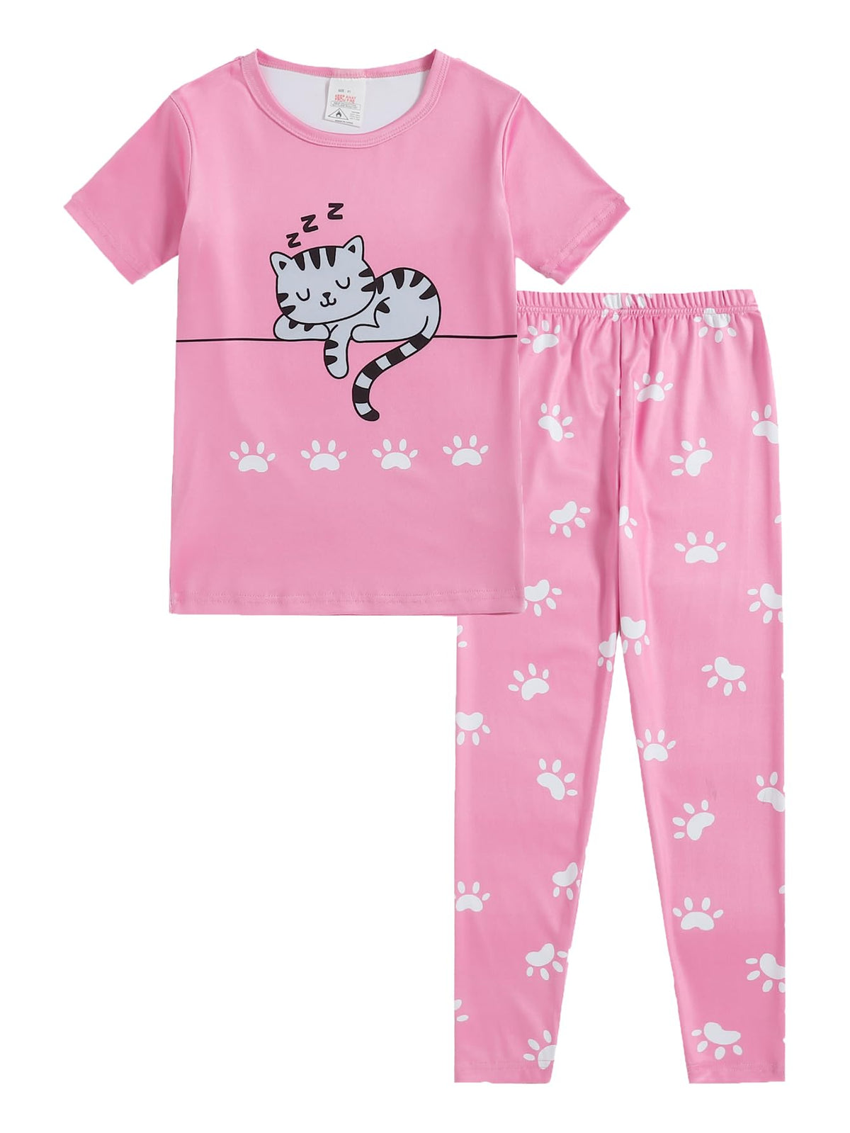 MyFav Children Girl Pajamas Set Soft Comfy Sleepwear Pajamas Size 4 to 14 Years