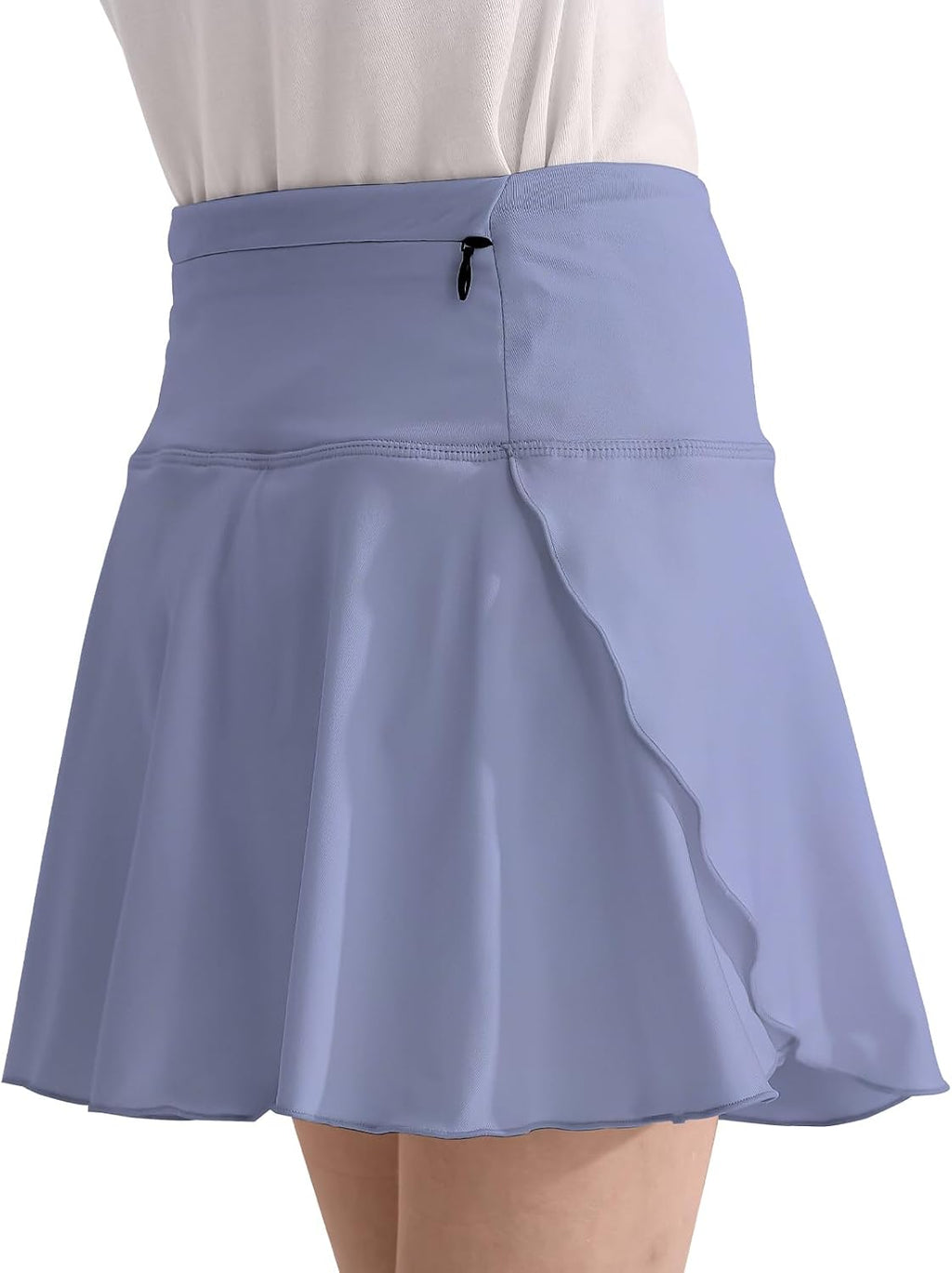 OEBLD Girls Athletic Skort High Waist Tennis Skirts with Shorts Butterfly Ruffle School Skirts with Pockets