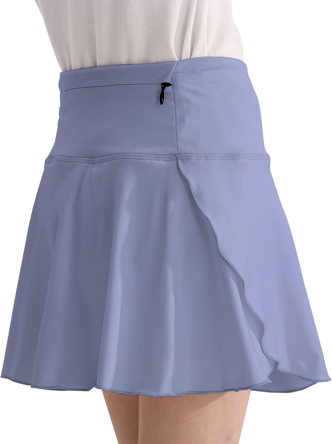 OEBLD Girls Athletic Skort High Waist Tennis Skirts with Shorts Butterfly Ruffle School Skirts with Pockets