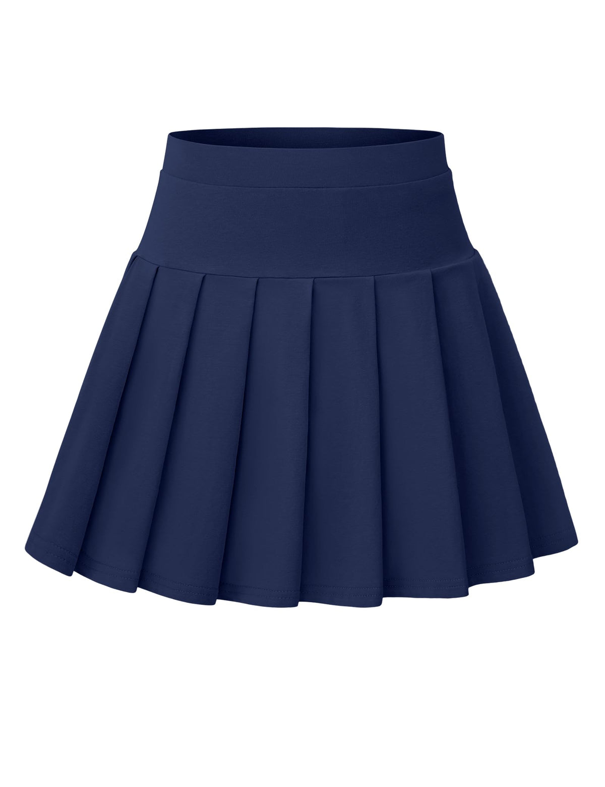 Girls Uniform Skirts with Built-in Shorts & Pockets