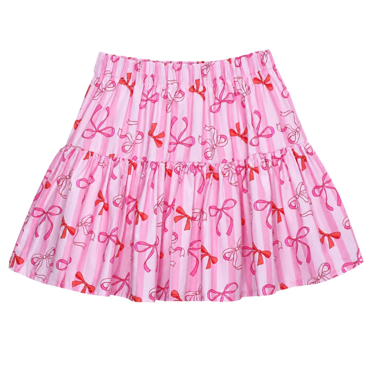 Girls and Toddlers Skirts Floral & Plaid Mini Skirt with Built-in Shorts