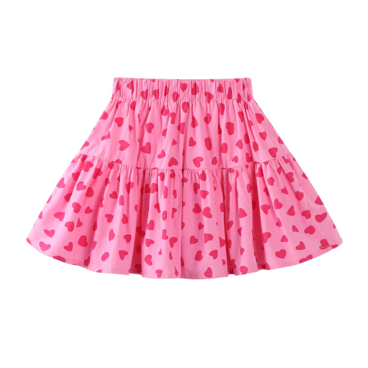 Girls and Toddlers Skirts Floral & Plaid Mini Skirt with Built-in Shorts
