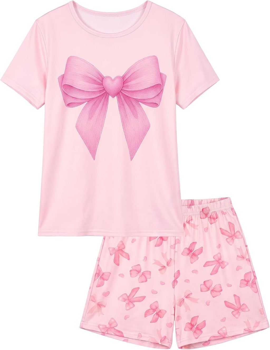 ICOSY Girls Pajamas Set, Soft and Stretchy Sleepwear for Kids 4-15Y