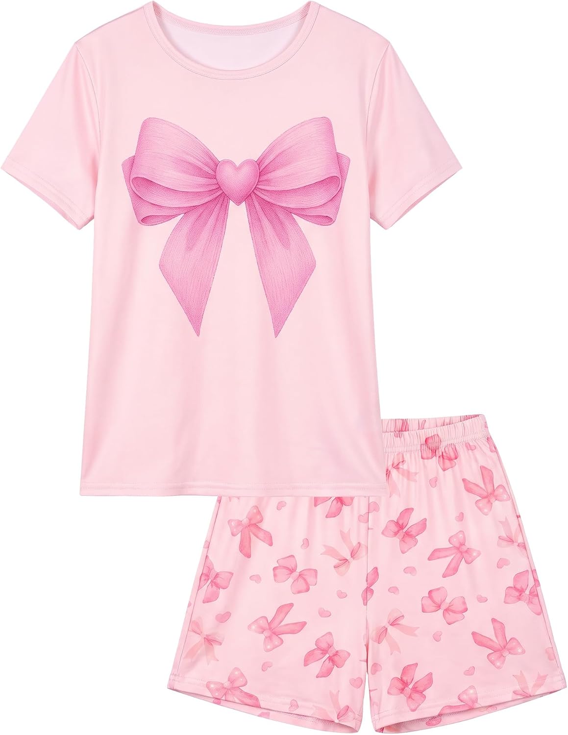 ICOSY Girls Pajamas Set, Soft and Stretchy Sleepwear for Kids 4-15Y
