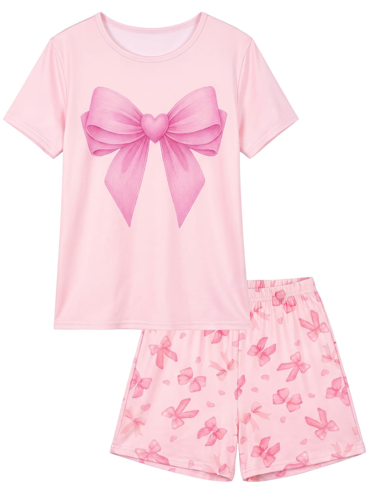 ICOSY Girls Pajamas Set, Soft and Stretchy Sleepwear for Kids 4-15Y