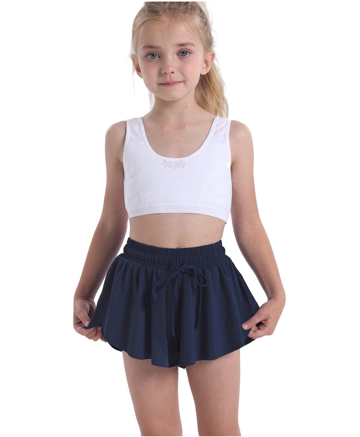 3 Pack Butterfly Flowy Shorts Skirts for Girls Tennis Cheer Stuff Athletic Preppy Running Sports Skirt for Teen Girls