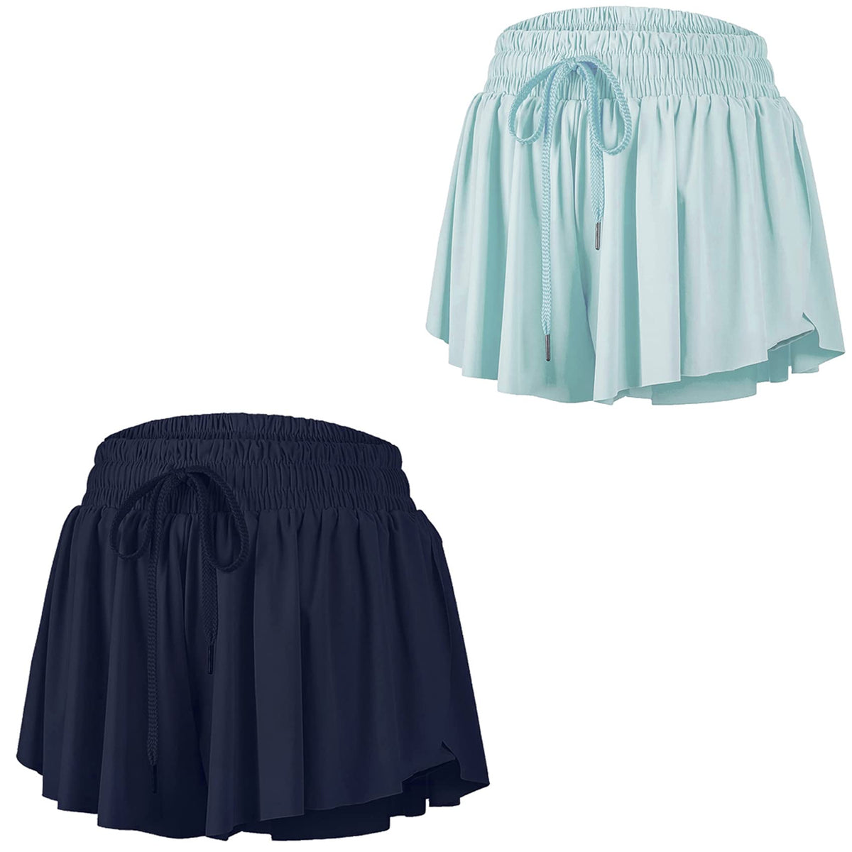 3 Pack Butterfly Flowy Shorts Skirts for Girls Tennis Cheer Stuff Athletic Preppy Running Sports Skirt for Teen Girls