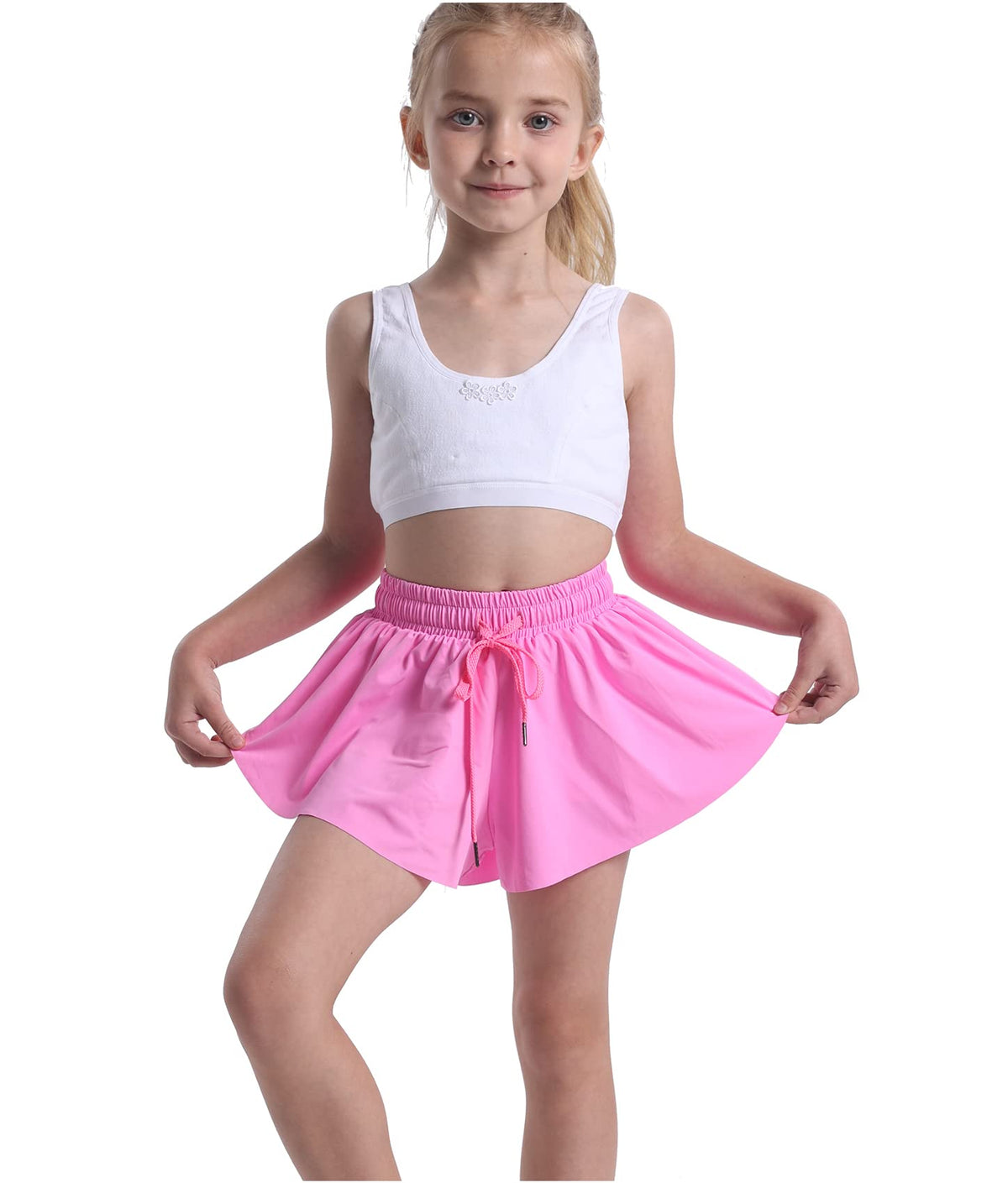 3 Pack Butterfly Flowy Shorts Skirts for Girls Tennis Cheer Stuff Athletic Preppy Running Sports Skirt for Teen Girls