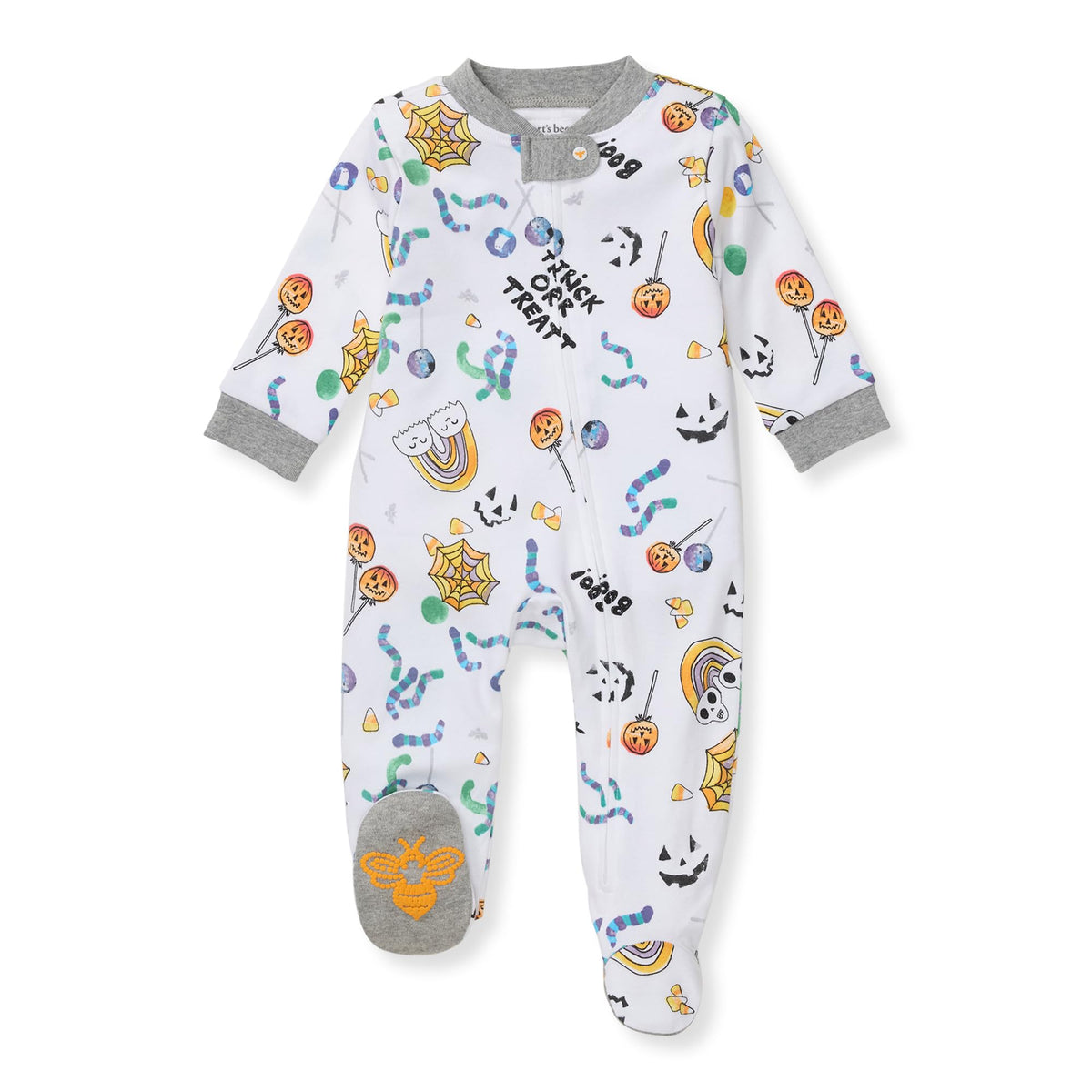 Burt's Bees Baby Boys Footless Pajamas, Sleep and Play Loose Fit, 100% Organic Cotton Soft One-piece PJs, Sizes NB to 6-9 Months