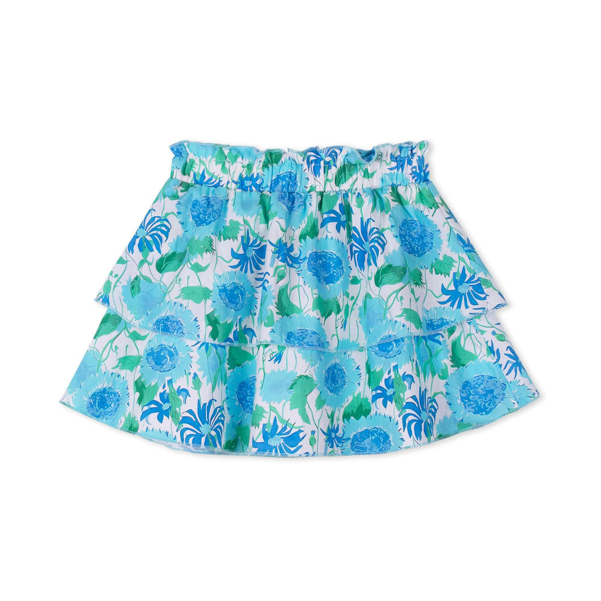 Girls and Toddlers Skirts Floral & Plaid Mini Skirt with Built-in Shorts