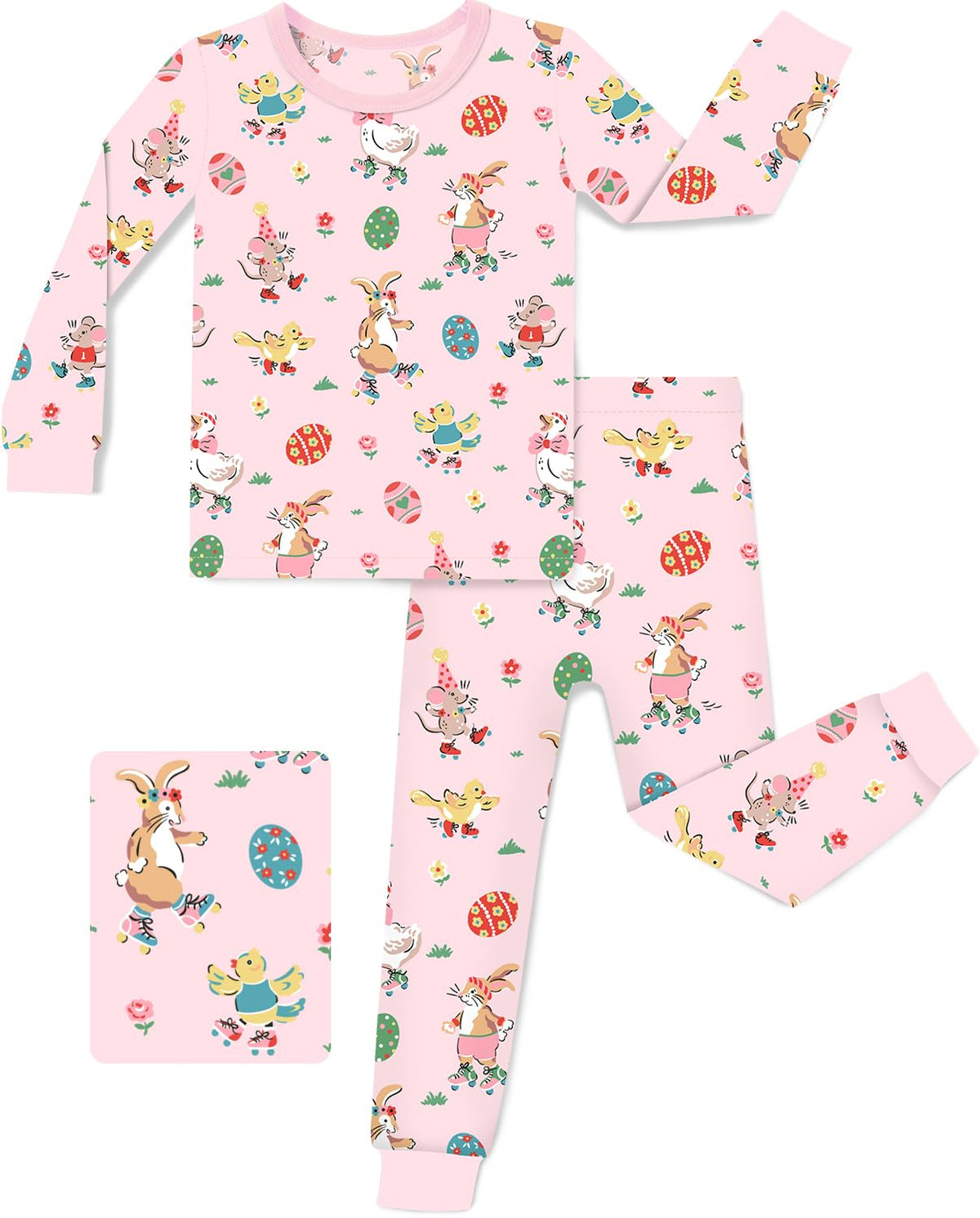 babee Reshinee Bamboo Viscose Toddler Girls Kids Pajamas Unicorn Mermaid Pjs Long Sleeve Snug fit 12M-8Y 2pcs Soft Jammies