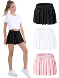 EXARUS Girls Butterfly Shorts Athletic Flowy Cheer Dance Skorts Teen