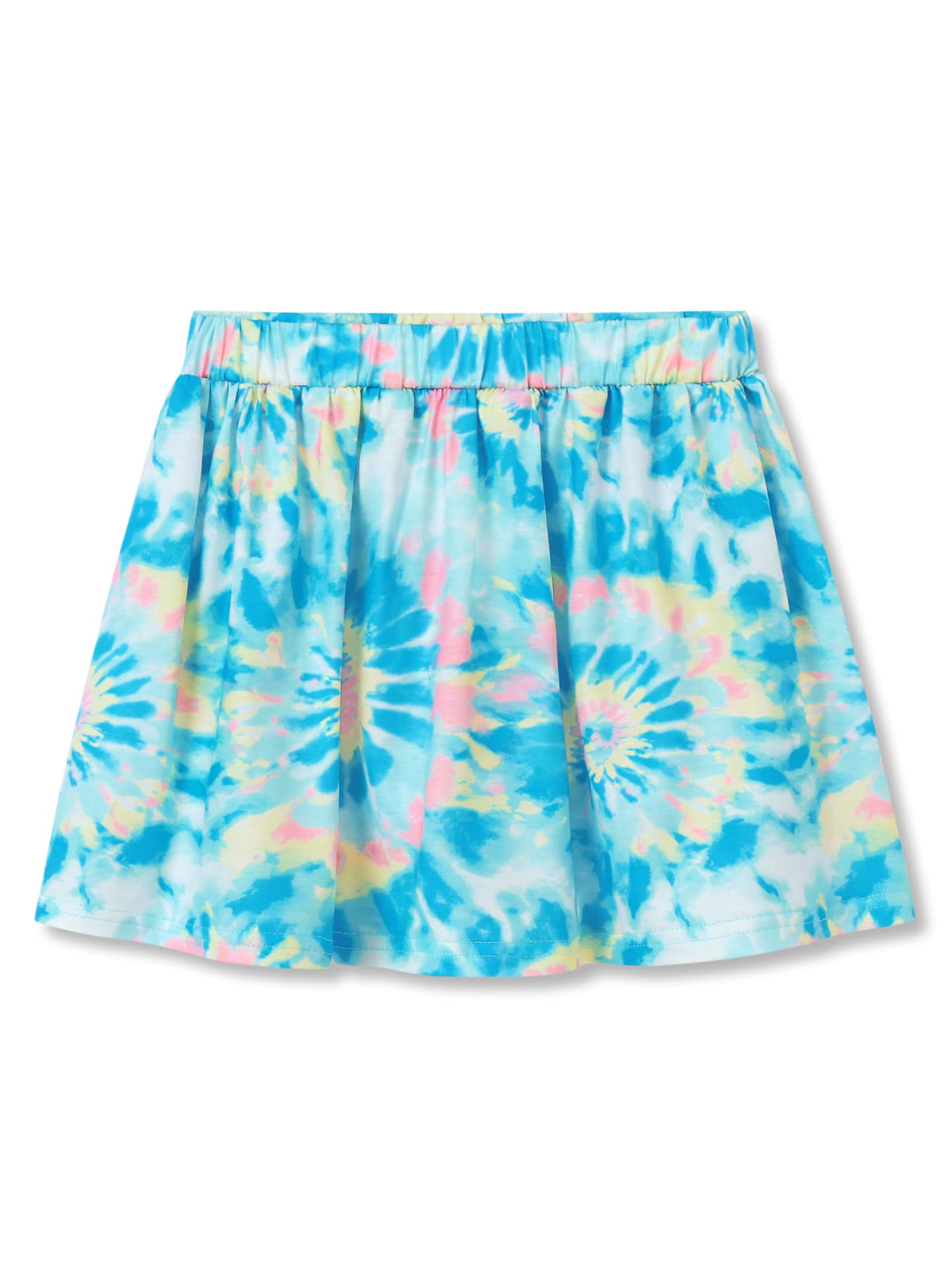 Girls Trendy Skirt-Skort Vibrant Print Built-in Shorts Size 6-16