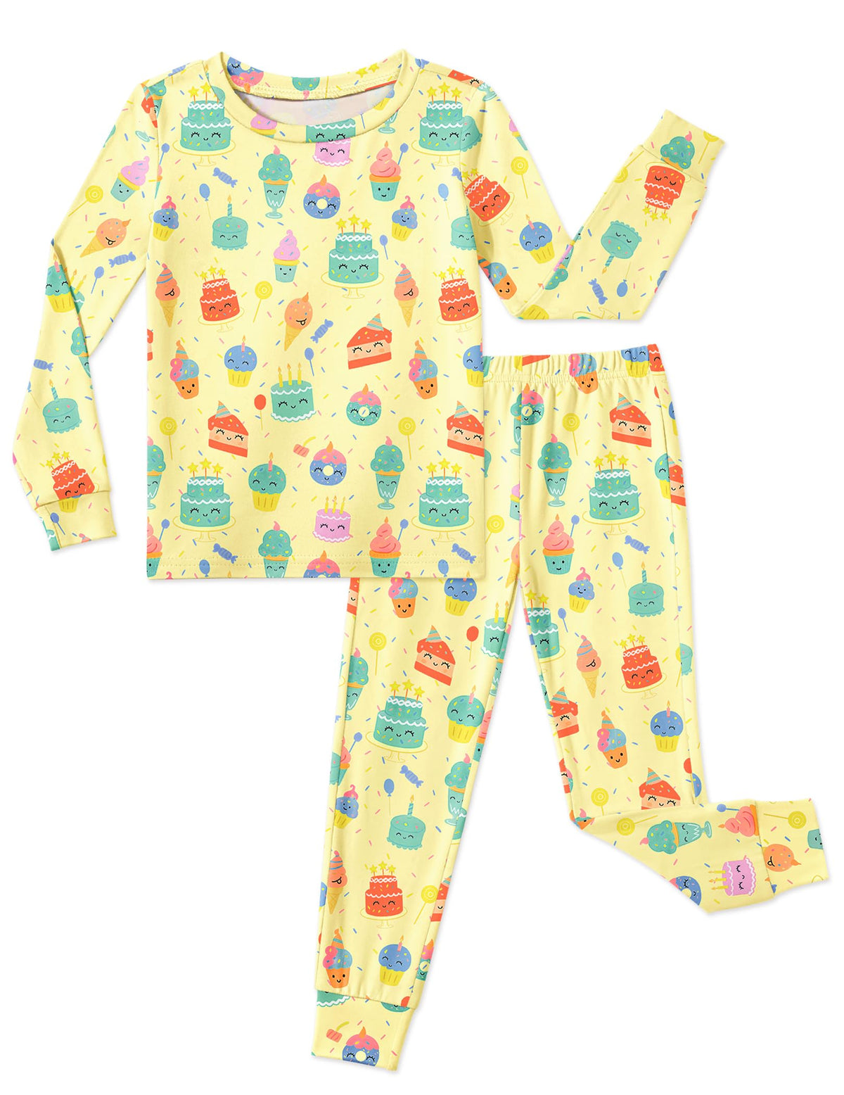 Arshiner Girls Pajamas Cute Snug Fit Long Sleeve Pjs Set Kids Sleepwear