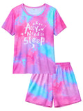 ICOSY Girls Pajamas Set, Soft and Stretchy Sleepwear for Kids 4-15Y