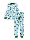 PATPAT Toddler & Kids Pajama Sets with Bamboo Viscose, Snug Fit Pjs for Girls, All-Season Comfort Sleepwear, Ages 2-12 Years