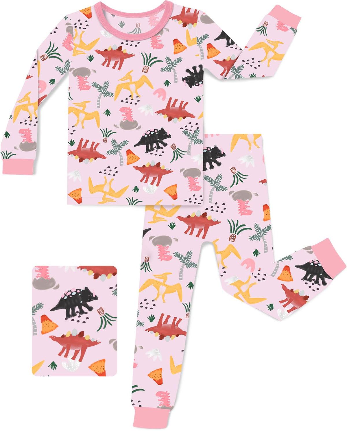 babee Reshinee Bamboo Viscose Toddler Girls Kids Pajamas Unicorn Mermaid Pjs Long Sleeve Snug fit 12M-8Y 2pcs Soft Jammies
