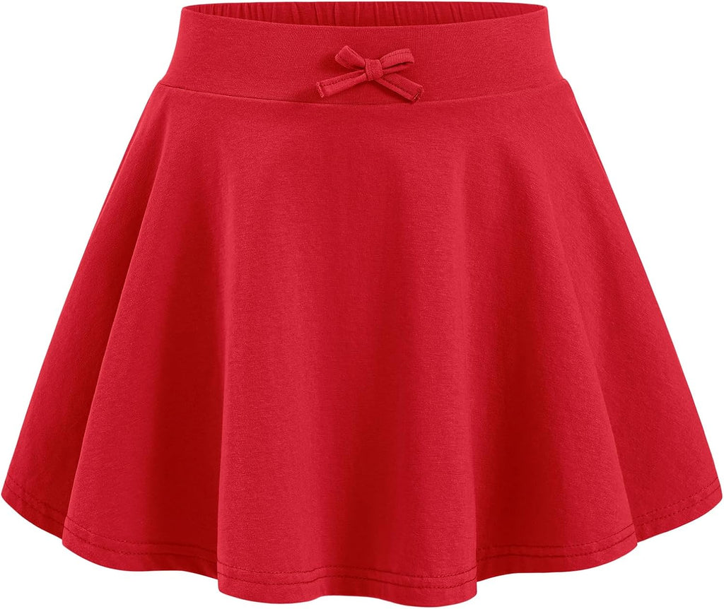 BOOPH Girls Skirts Kids Casual Skorts Athletic Uniform Skirt with Pockets