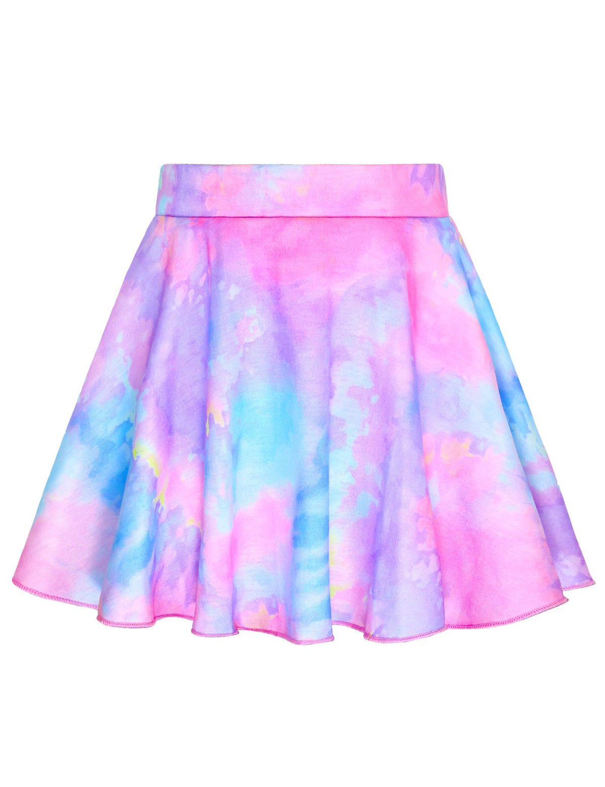 Girls Skorts Stretchy Cheer Skirts for Girls with Built-in Shorts