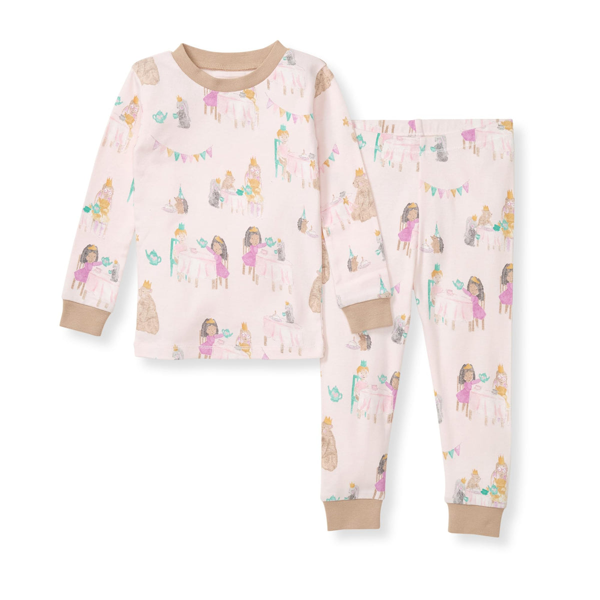 Burt's Bees Baby Girls Organic Cotton Pajamas, Toddler PJ Set, 2-PC