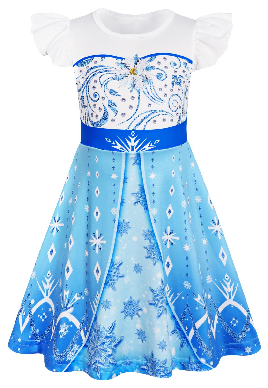 Girls Nightgowns Princess Pajamas Nightdress for Toddler Kids Sleepwear