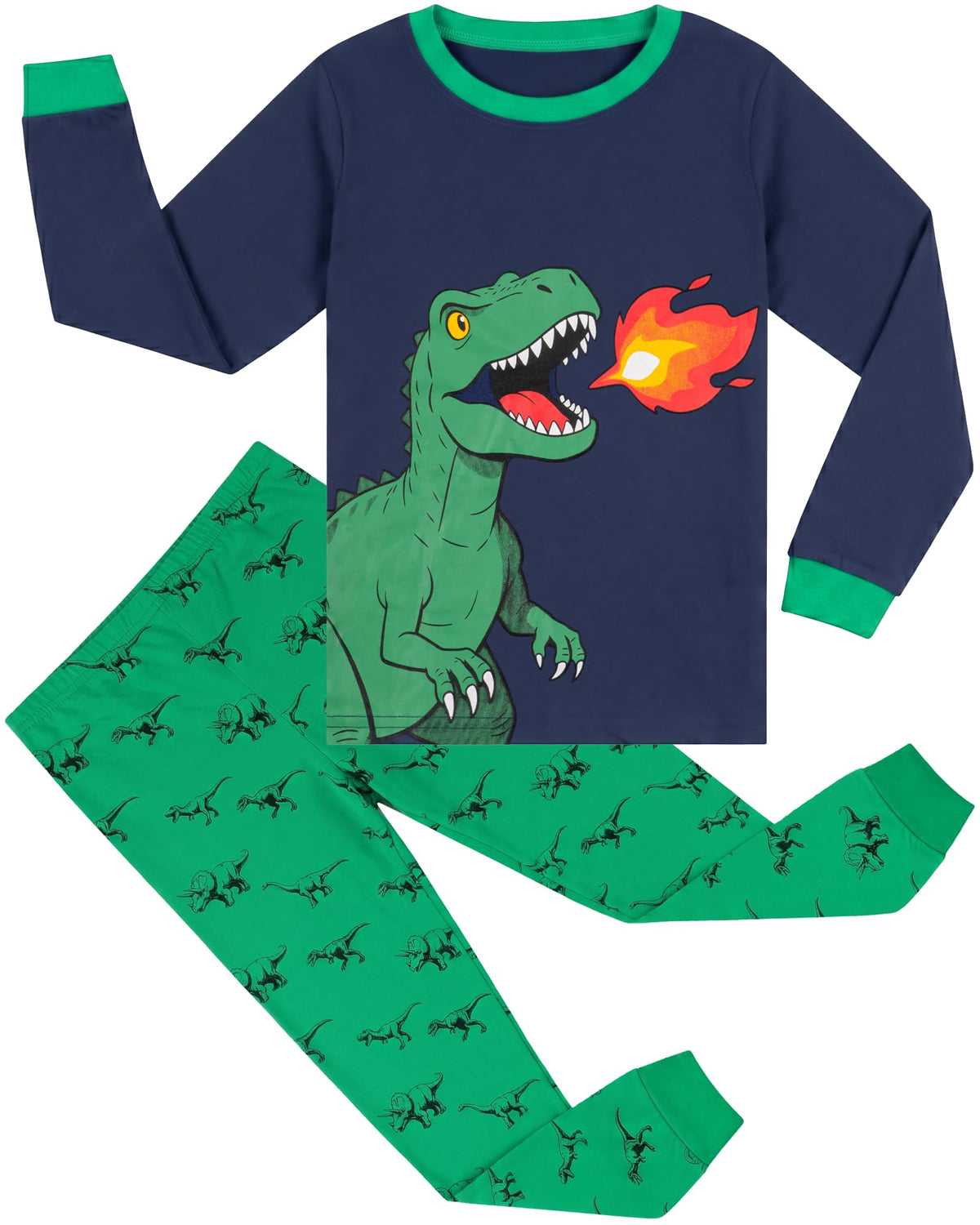 HONGTEYA Cotton Kids Toddler Clothes Set Long Sleeve for Boys Girls 3-8T