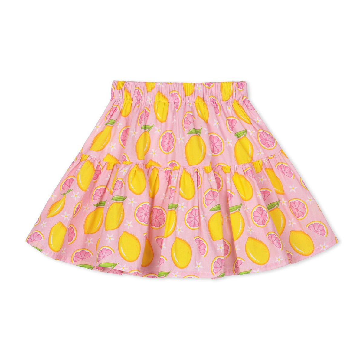 Girls and Toddlers Skirts Floral & Plaid Mini Skirt with Built-in Shorts