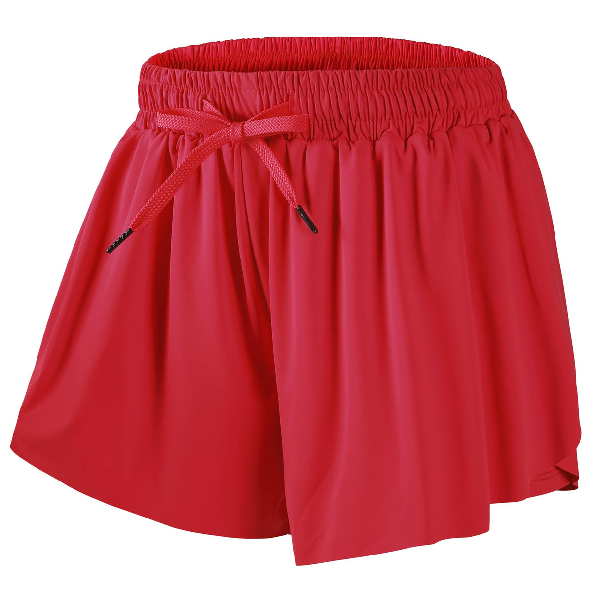 DIPUG Girls Butterfly Shorts with Pocket 2-in-1 Flowy Athletic Cheer Skorts