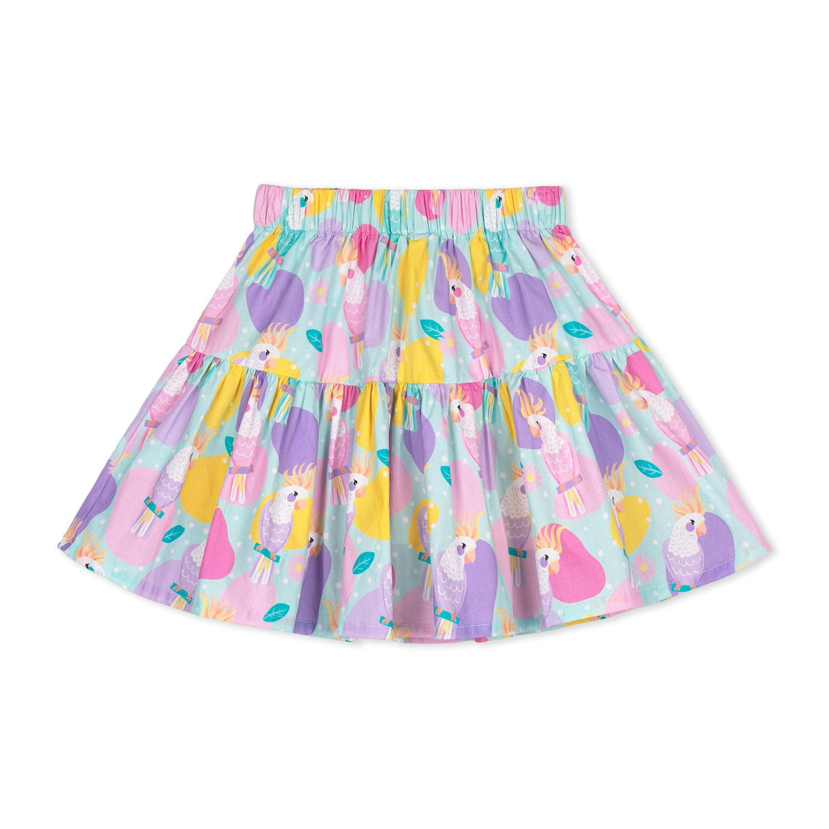 Girls and Toddlers Skirts Floral & Plaid Mini Skirt with Built-in Shorts