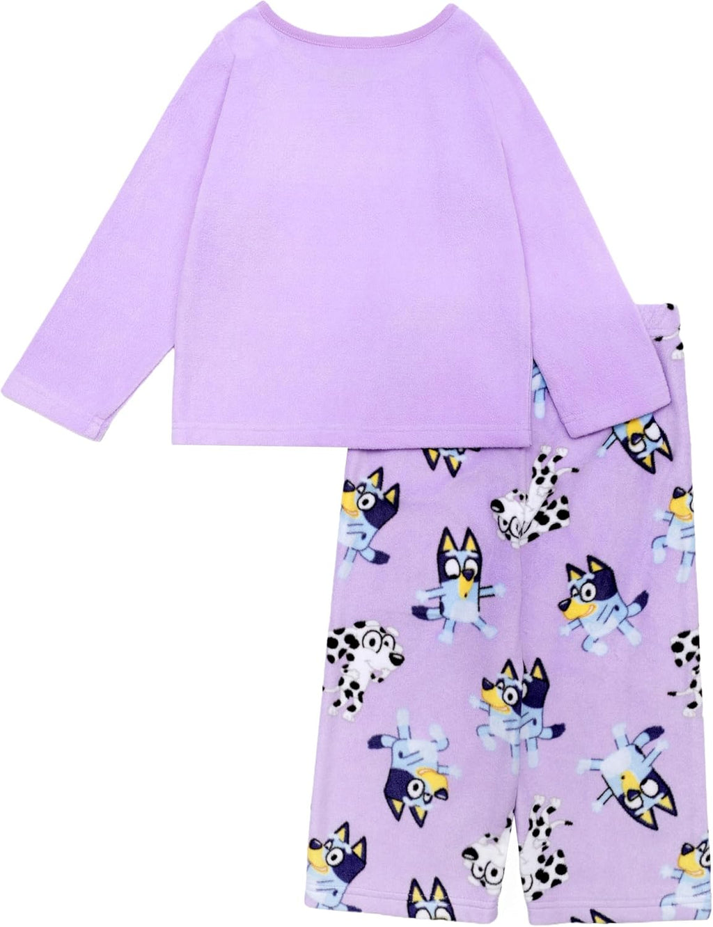 Bluey Girls' 2-piece Loose-fit Pajama Set, Matching Long-Sleeve Pajamas