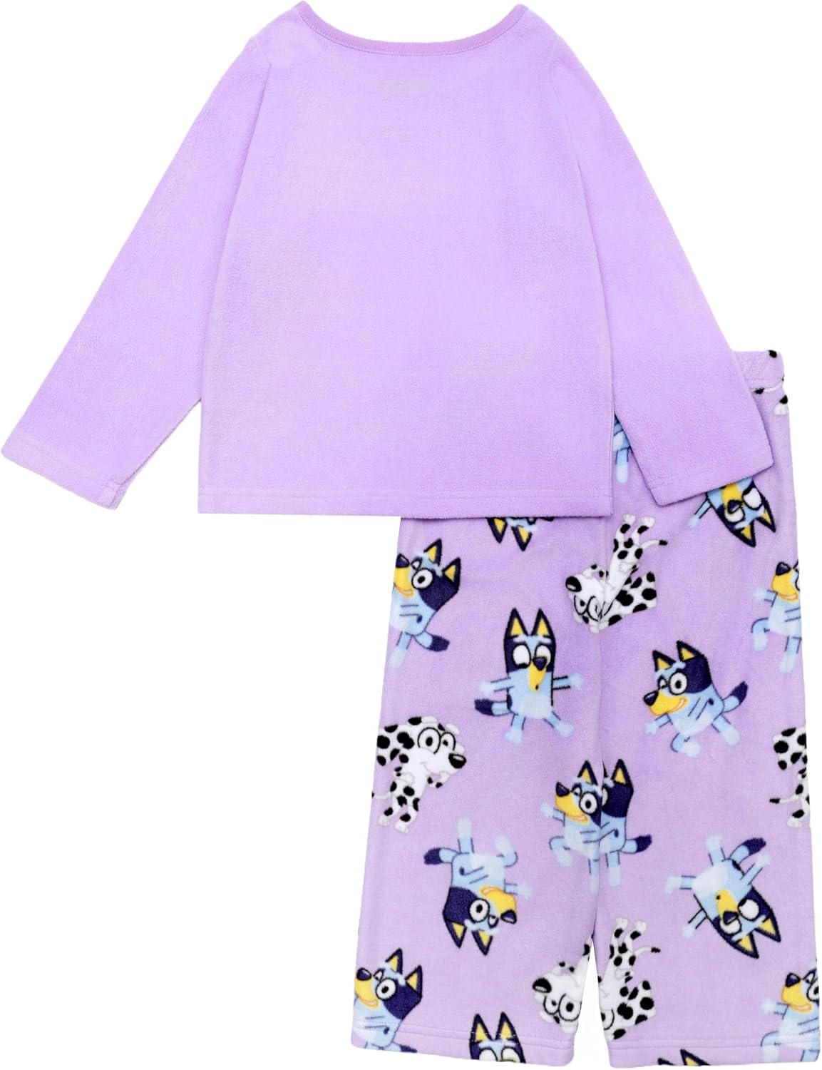 Bluey Girls' 2-piece Loose-fit Pajama Set, Matching Long-Sleeve Pajamas
