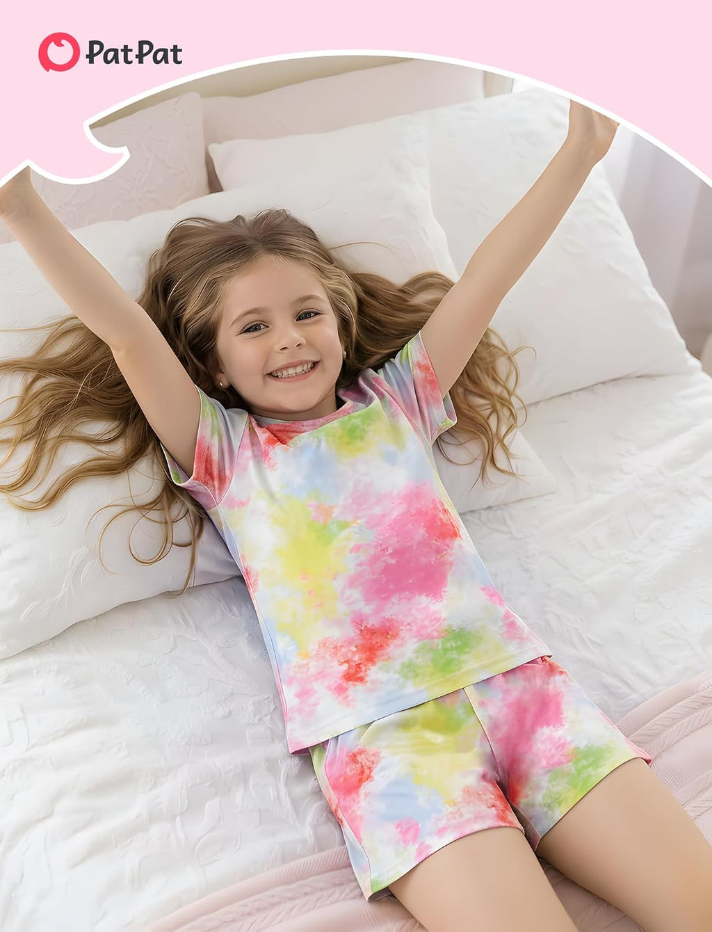 PATPAT Boys Pajamas Short Sleeve T-Shirt and Shorts 2-Piece Sleepwear