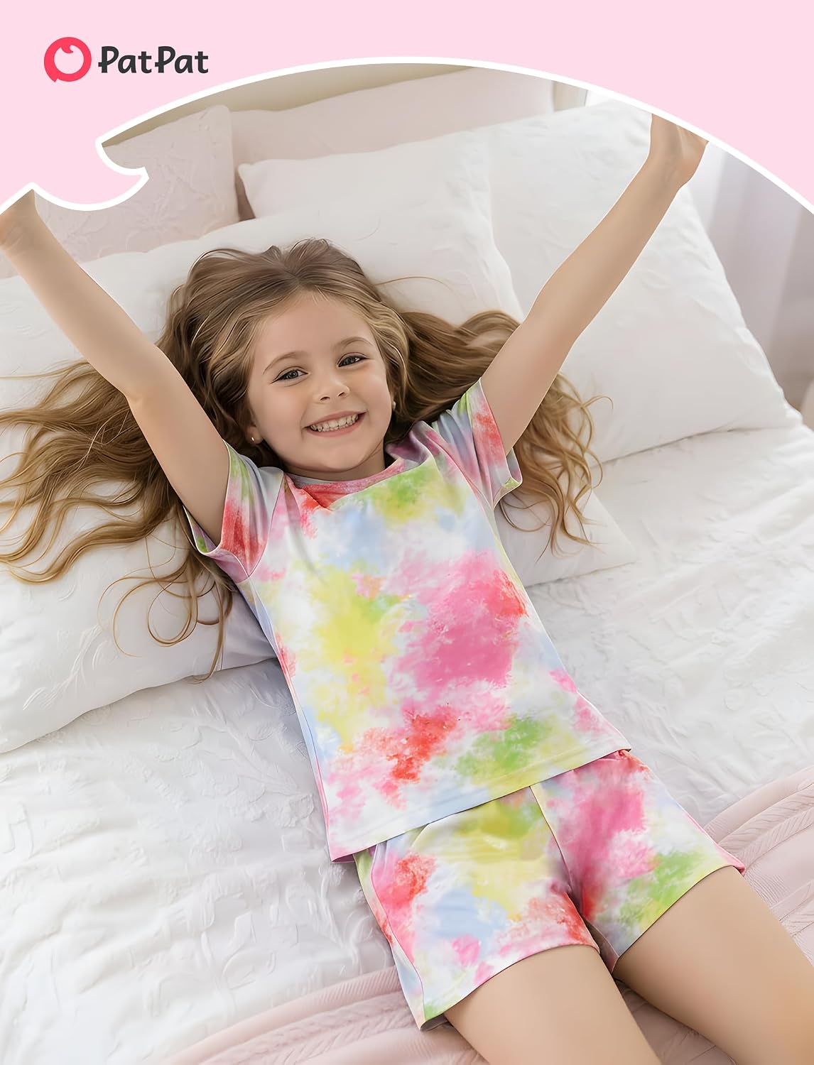 PATPAT Boys Pajamas Short Sleeve T-Shirt and Shorts 2-Piece Sleepwear