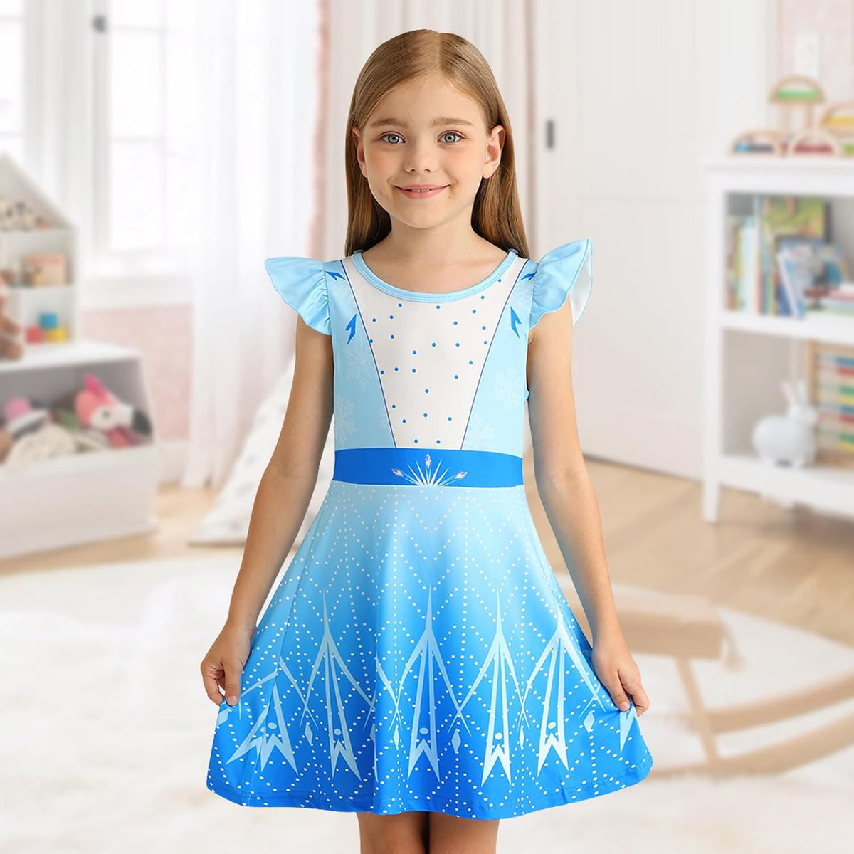 Girls Nightgowns Princess Pajamas Nightdress for Toddler Kids Sleepwear